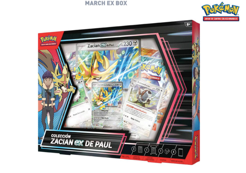 Coleccion Zacian Ex de Paul INGLES