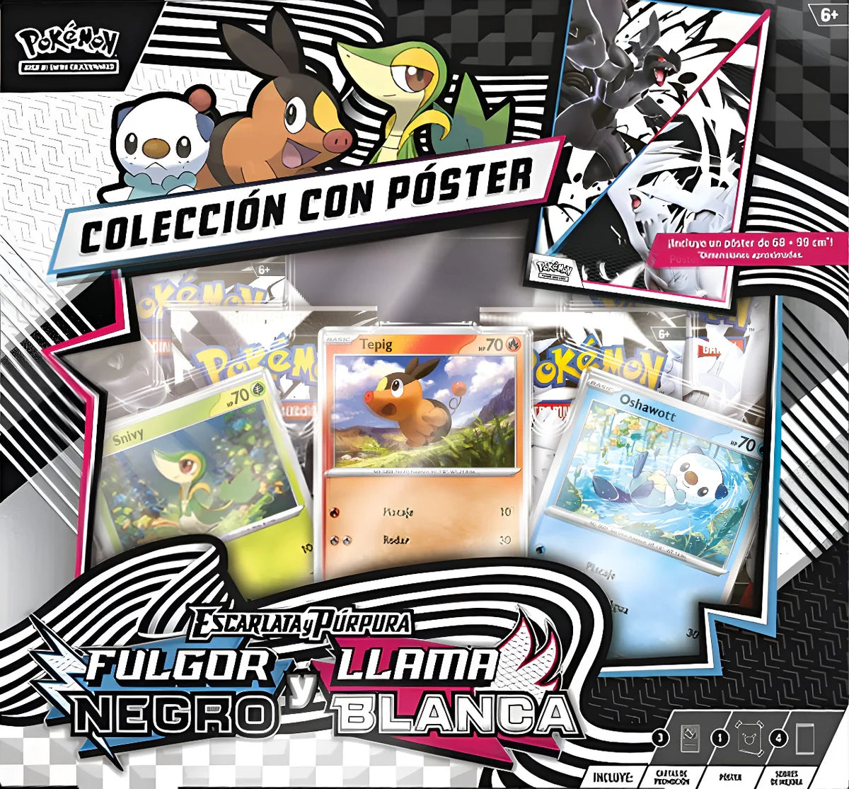 POKEMON Poster Black Bolt & White Flare - ESPAÑOL