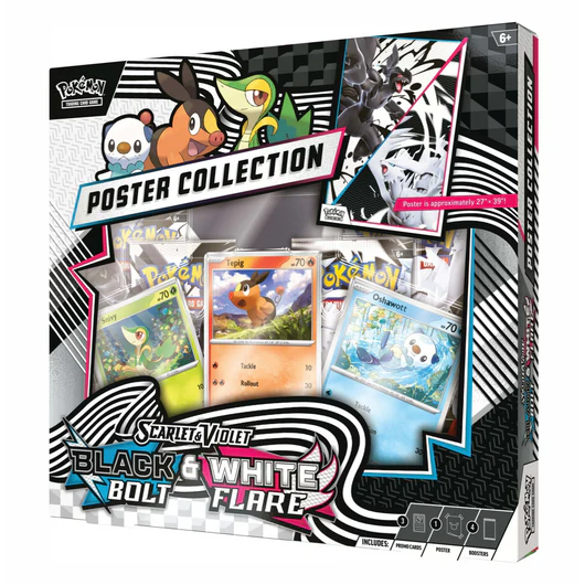 POKEMON Poster Black Bolt & White Flare - INGLÉS