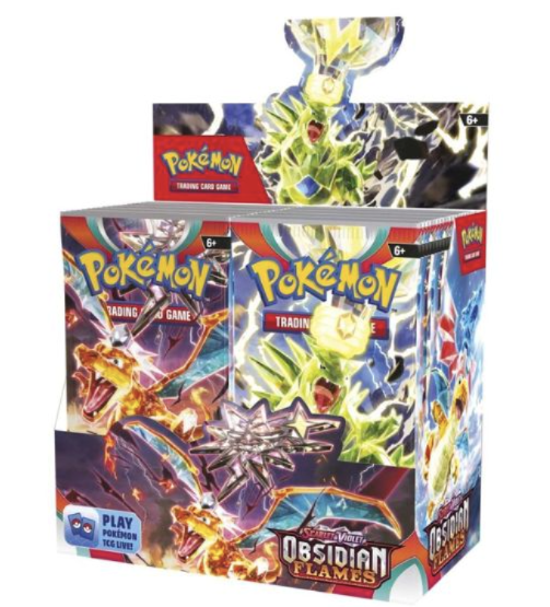 Caja Booster Box Llamas Obsidianas Pokemon Español