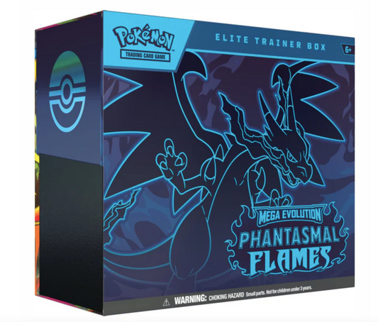 RESERVA POKEMON CAJA MEGA 02 ETB Caja Entrenador Llamas Fantasmales ESPAÑOL