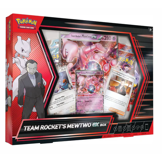 Pokemon Caja Team Rocket’s Mewtwo ex Box Inglés