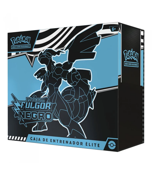 PREVENTA-  Caja de Entrenador Elite Pokemon - Español Fulgor Negro y Llama Blanca